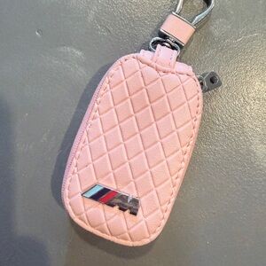 BMW M Series Pink Quilted Key Holder